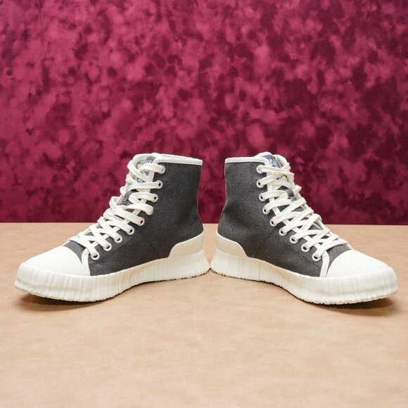 Camperlab Women Gender Dark Gray Canvas High Top Bootie Sneakers 8.5US EUR39 - Picture 3 of 8